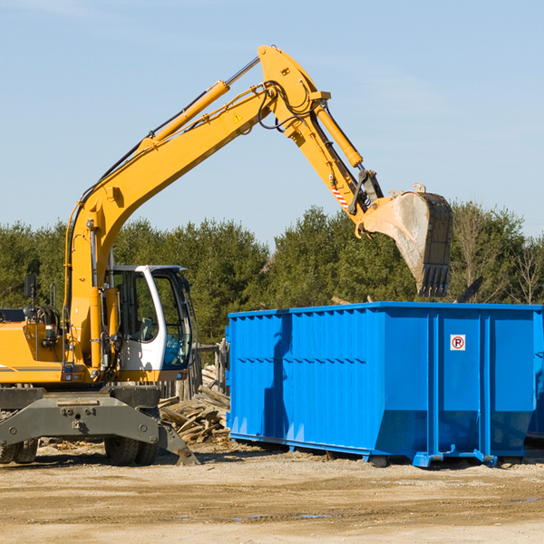 what happens if the residential dumpster is damaged or stolen during rental in Wells County